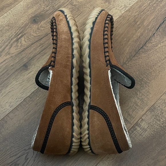 Sorel Men’s Dude Moc Tan Suede Slipper Size 7.5 - Picture 8 of 14